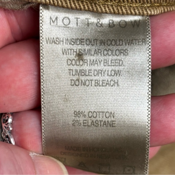 Mott & Bow Slim Mercer Khaki Men's Jeans Size 32X30 Tan Casual Collegiate - Picture 8 of 12